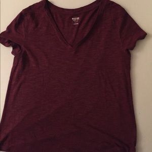 V-neck oversized t-shirt